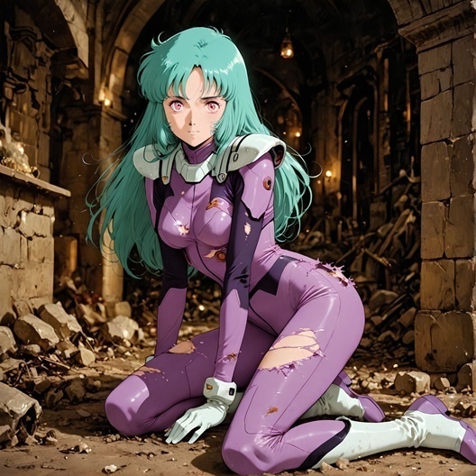 『【表】昆虫っぽいロボットが戦う異世界で一人可愛すぎた聖女王様』AIの手で蘇る懐かしのヒロインシリーズ