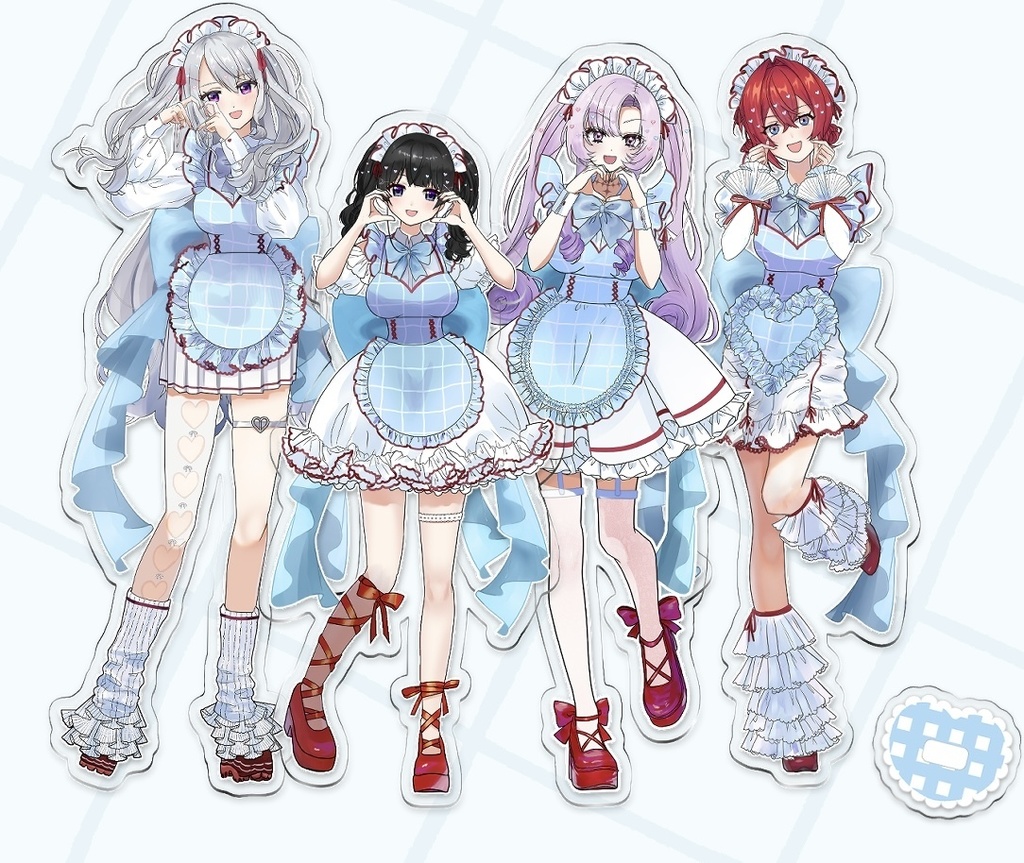 にじうぉ〜ずメイドさんアクスタ🩵🤍❤️