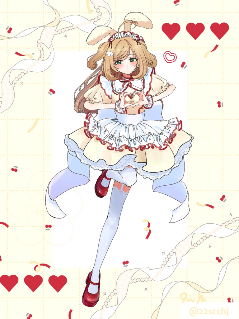 きゅんきゅん💛うさ耳メイドはぁと🐰アクスタ
