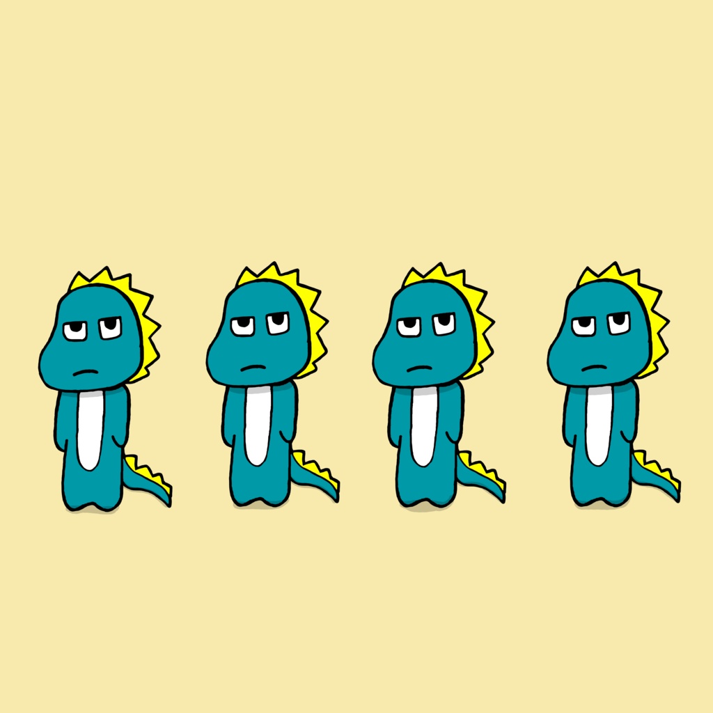 無気力な恐竜さんトートバッグ