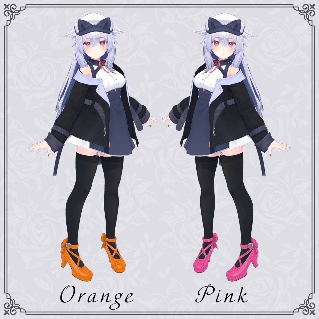 【桔梗ちゃん用】靴 リボン付きパンプス カラーバリエーション6色