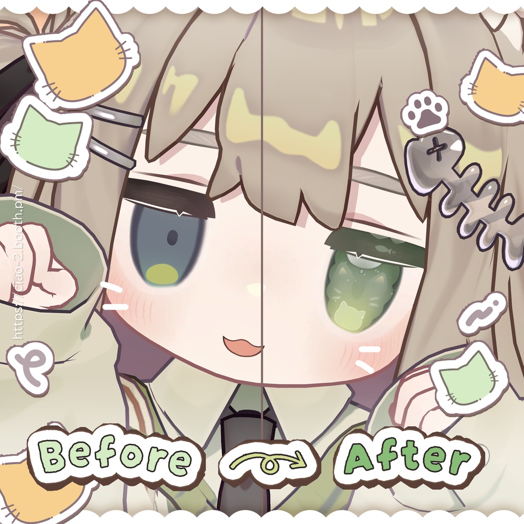 【キプフェル専用】にゃんにゃこEYE【セットアップ動画付き】