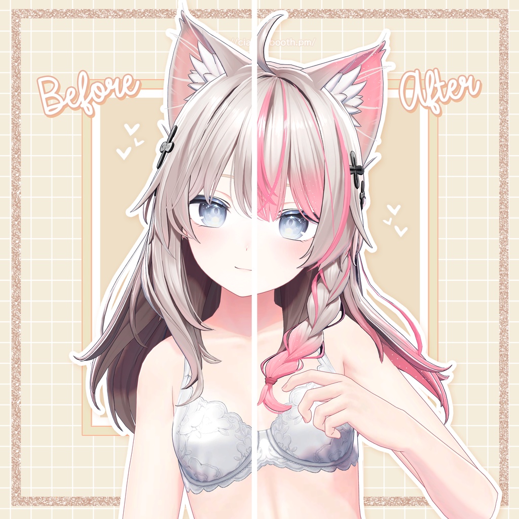 【しなの専用】Hairグラデーション・メッシュ【セットアップ動画付き】