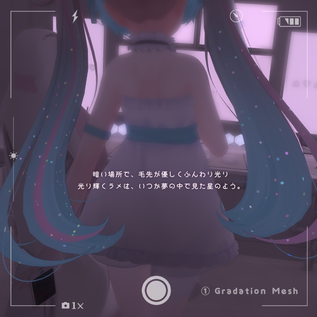 【ミルフィ専用】Gradation Mesh&2Tone Hair【セットアップ動画付き】