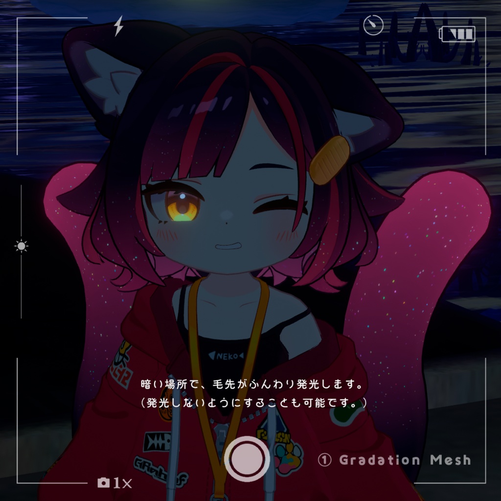 【アズキ専用】Gradation Mesh&2Tone Hair【セットアップ動画付き】