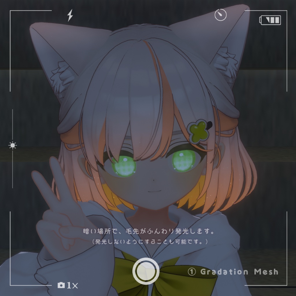 【しらつめ専用】Gradation Mesh&2Tone Hair【セットアップ動画付き】