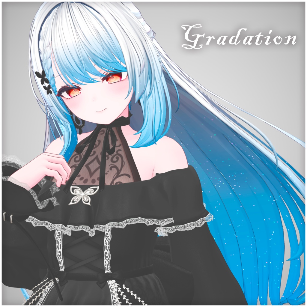 【カザリス専用】Hair グラデーションメッシュ・RAINBOW【セットアップ方法付き】