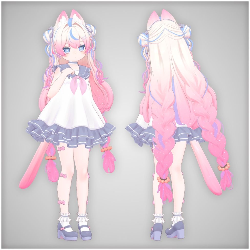 【ぽわり専用】Hairグラデーション メッシュ【セットアップ動画付き】