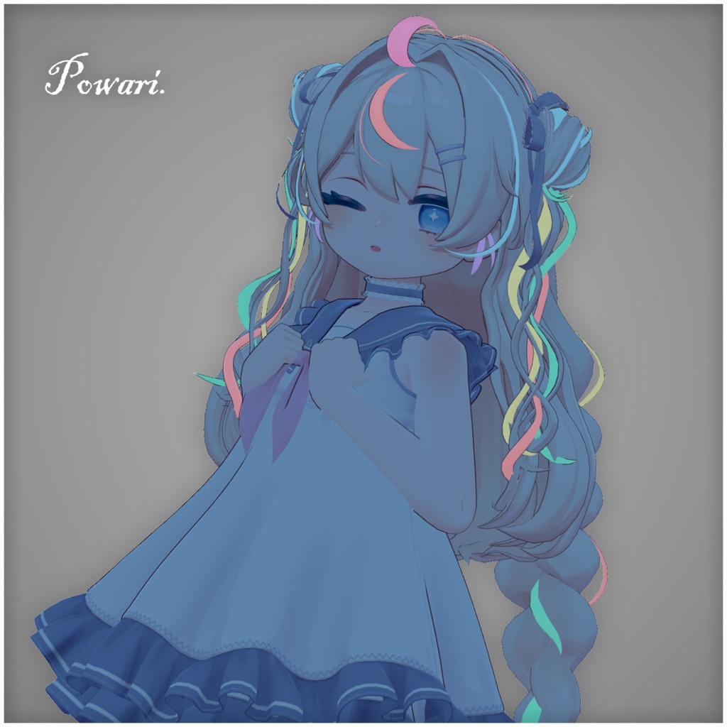 【ぽわり専用】RAINBOW Hair【VRChat】