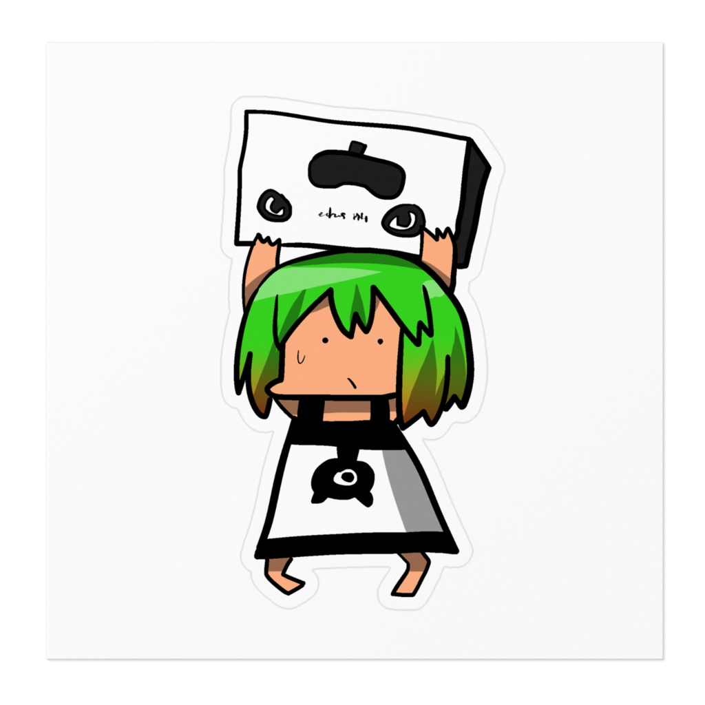 リーチャ隊長ステッカーwithオキュくん