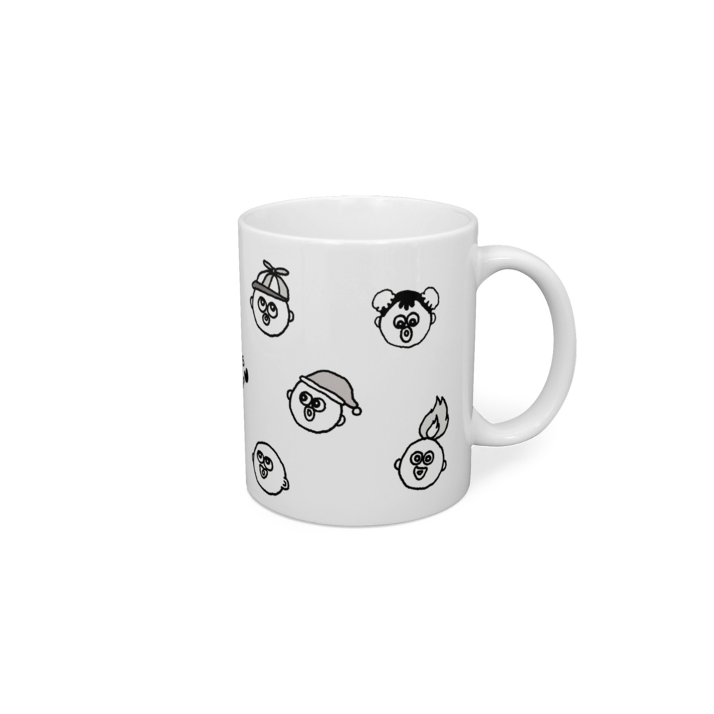 ぽごちゃん集合まぐかっぷ白