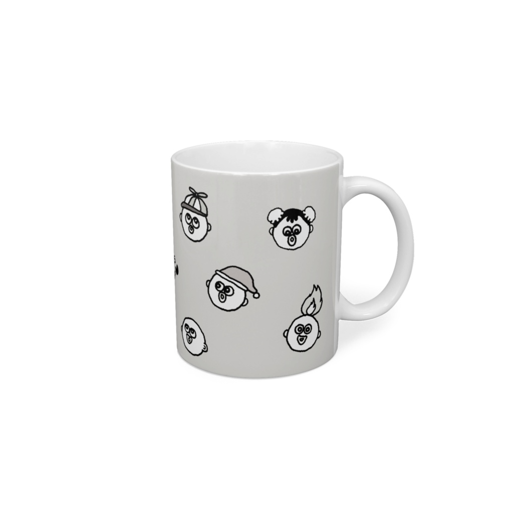 ぽごちゃん集合まぐかっぷグレー