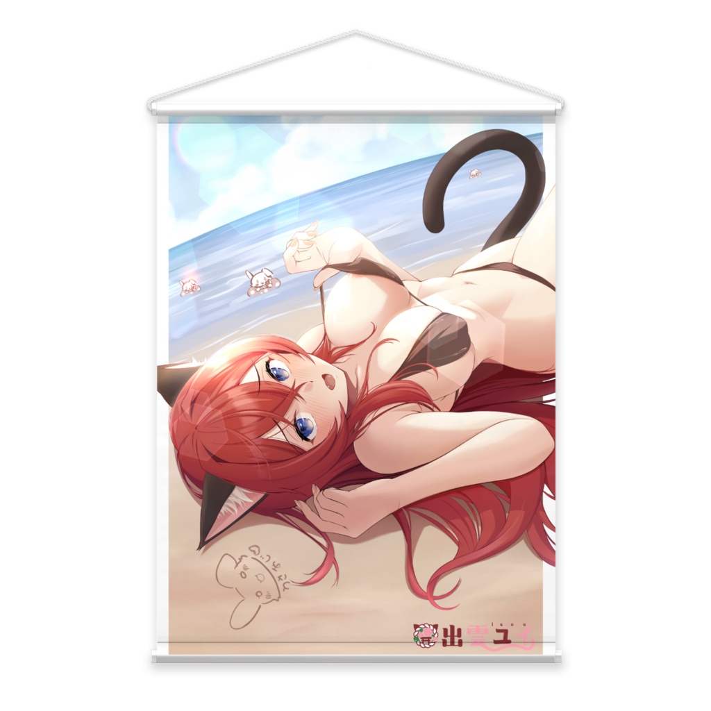 出雲ユイ 黒ビキニ タペストリー