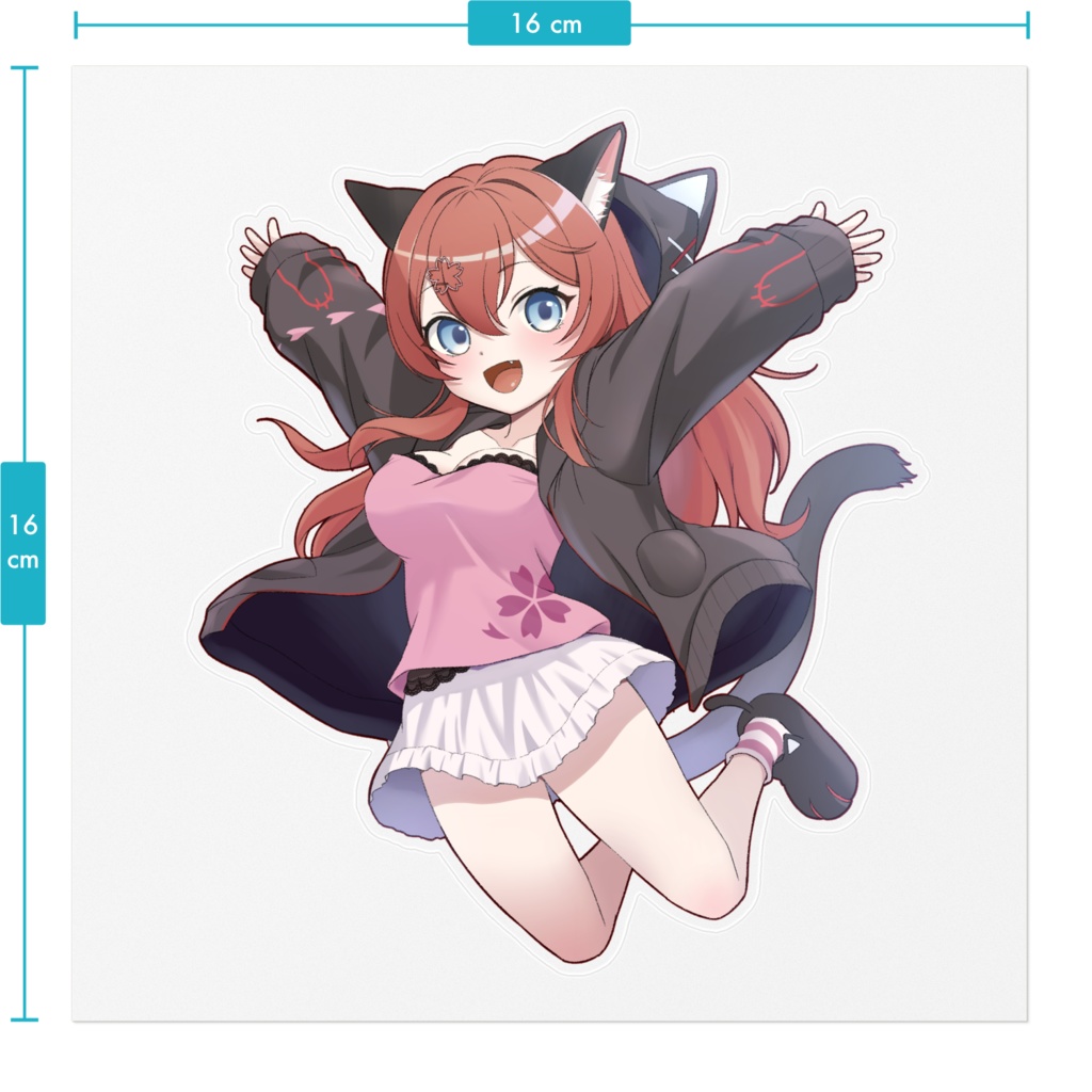 出雲ユイ クリアステッカー パーカー衣装Ver.