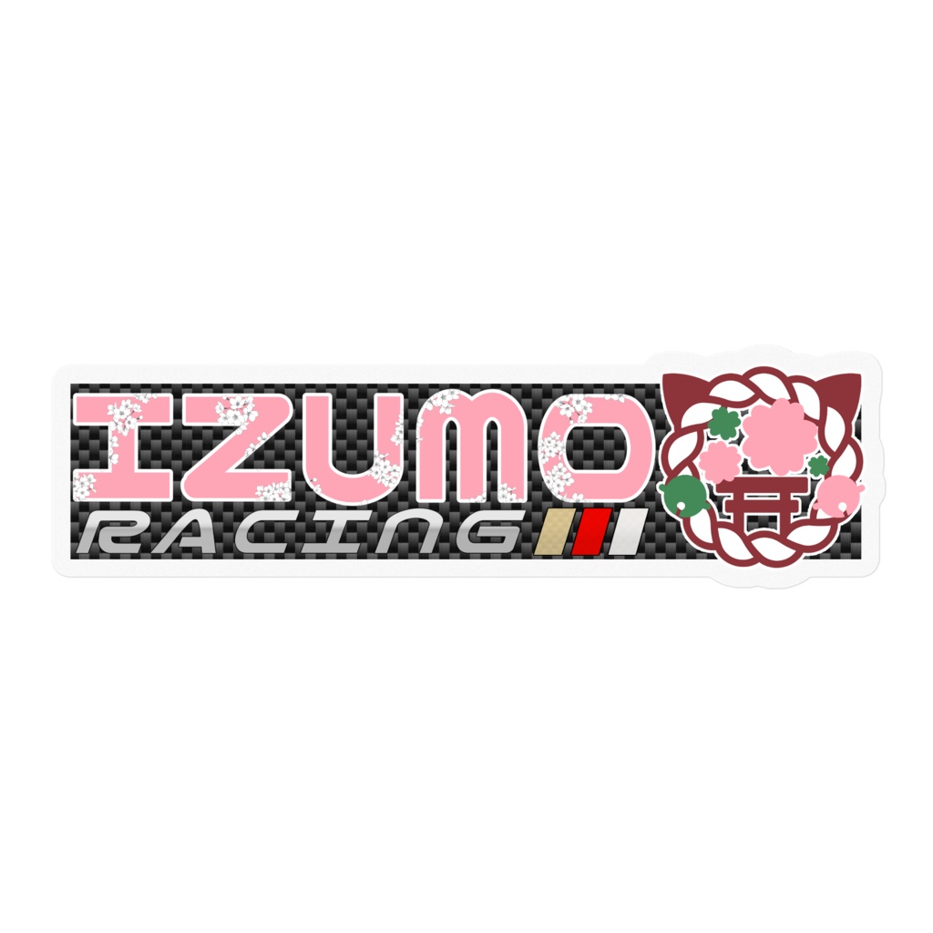 出雲レーシング ステッカー 100×100(mm)