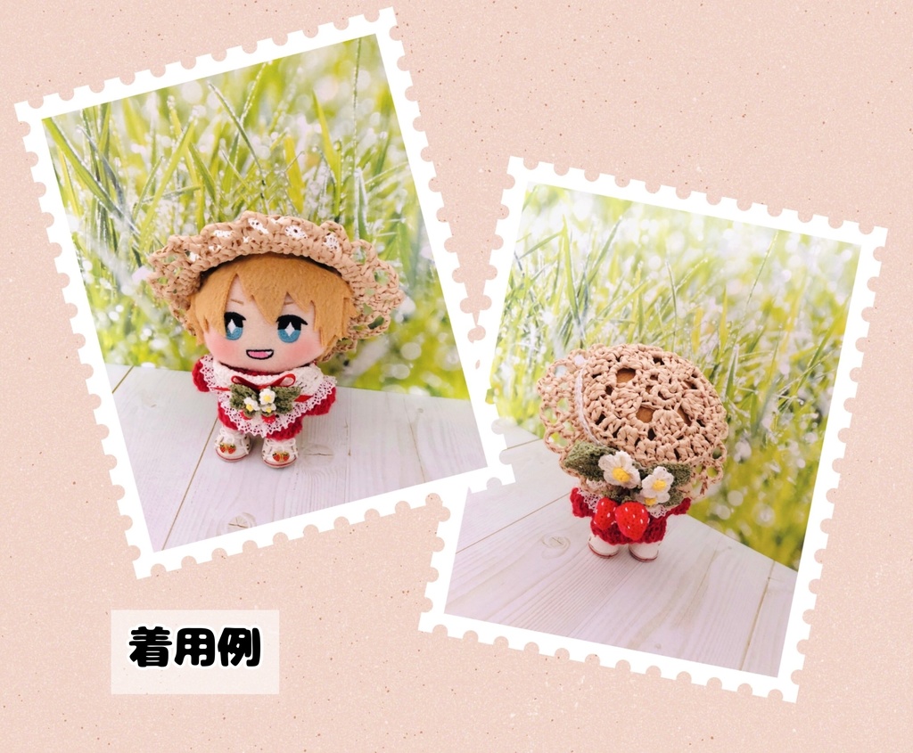 いちごの帽子&いちごなニット