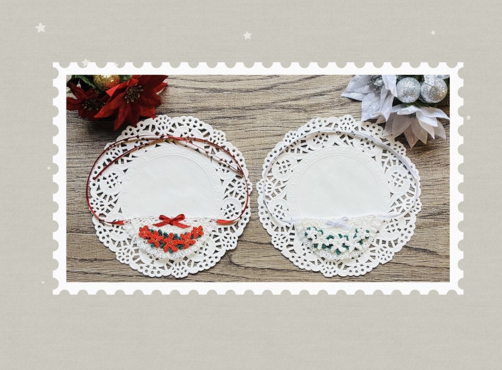 季節のお花スタイ💐🍼ポインセチア追加しました!