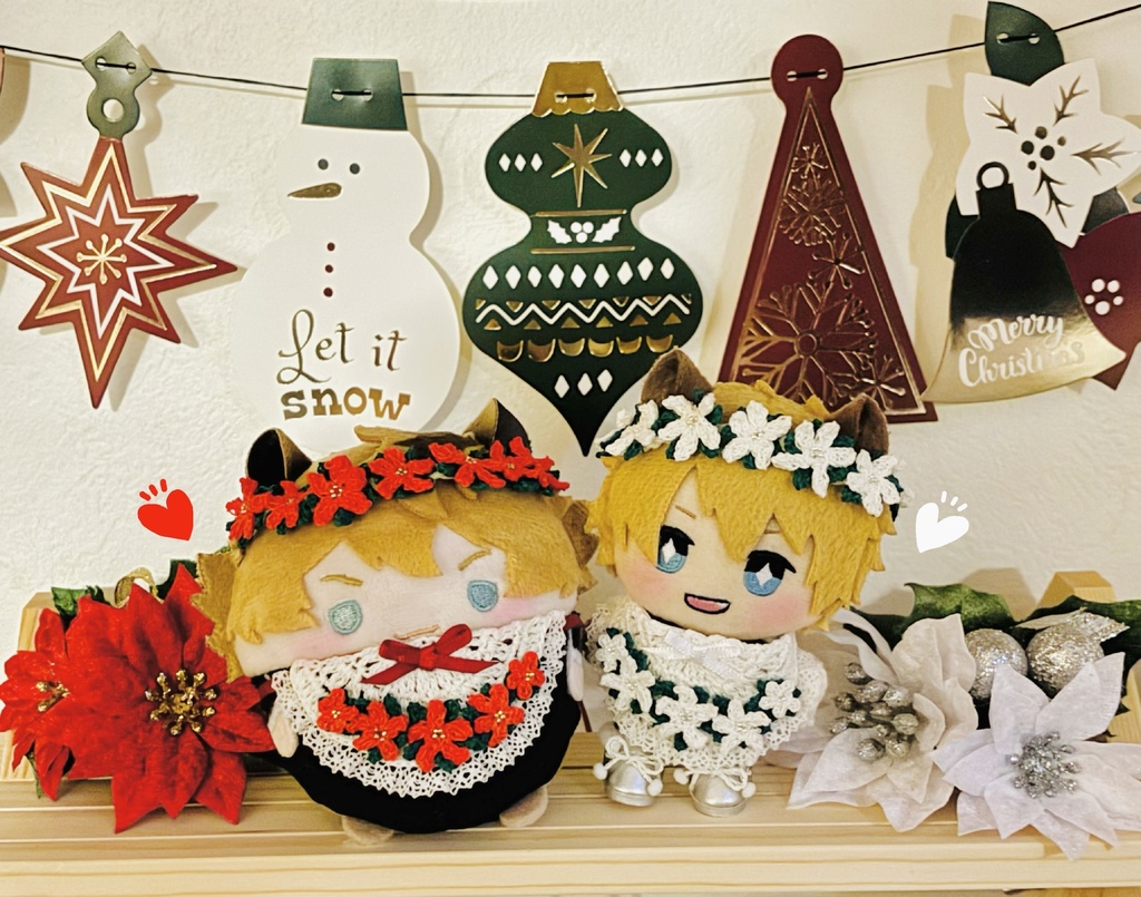 季節のお花スタイ💐🍼ポインセチア追加しました!