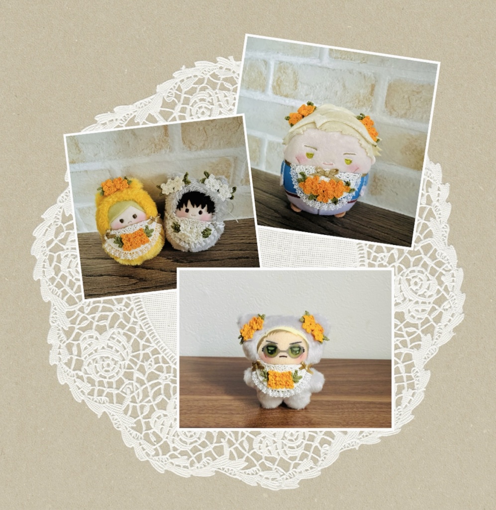 金木犀・銀木犀な耳飾り