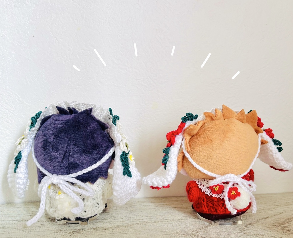 1/29(木)22:00【にじぱぺサイズ】椿なうさぎさんset