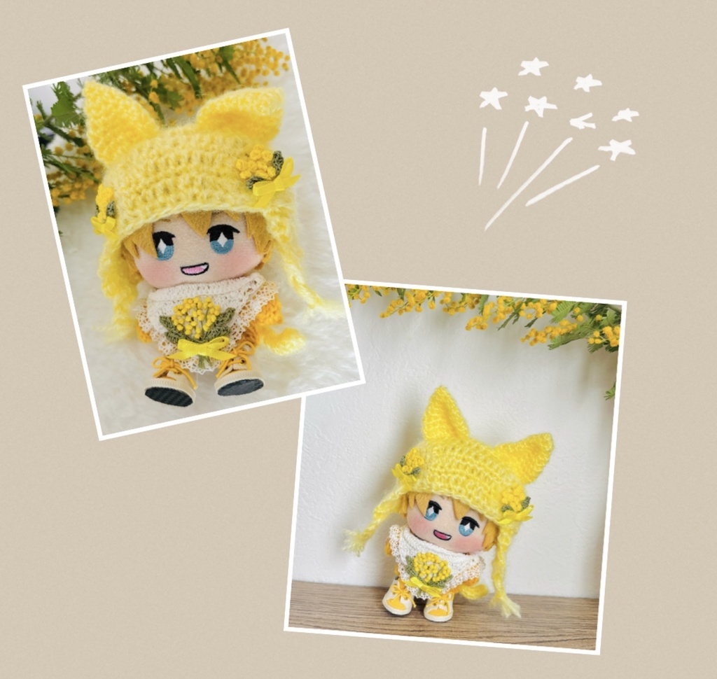 3/29 21:00🌼ミモザなねこさんset