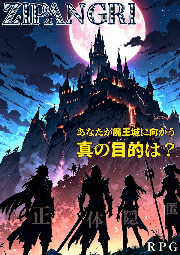 【正体隠匿RPG】ZIPANGRI-ジパングリ- "色違い"【ゲムマ2025秋 B03両日 会場手渡し】