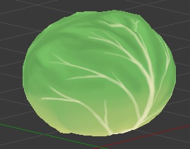 クリスマスプレゼント「キャベツ」３D