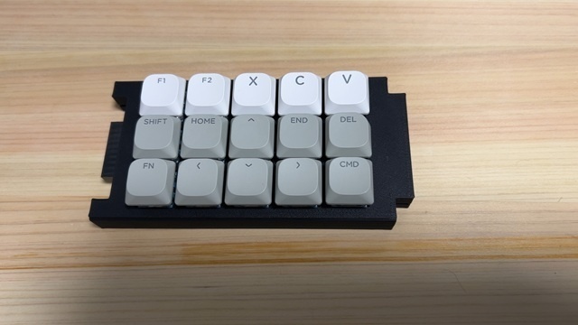 TrackBallBar用5×3キーパッド拡張ユニット