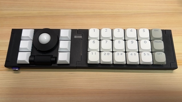 TrackBallBar用6×3キーパッド拡張ユニット