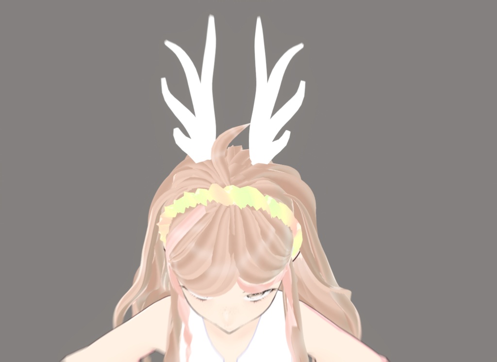 Reindeer theme long hair preset (textures and bones included) - VRoid