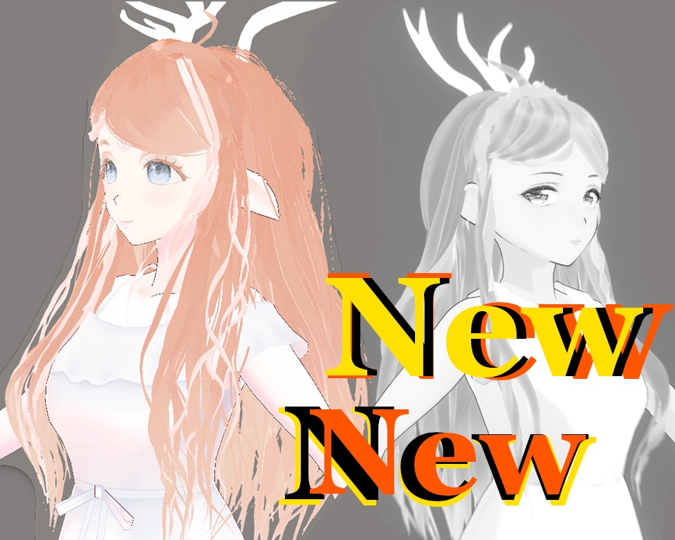 Reindeer theme REWORK preset (textures and bones included) - VRoid