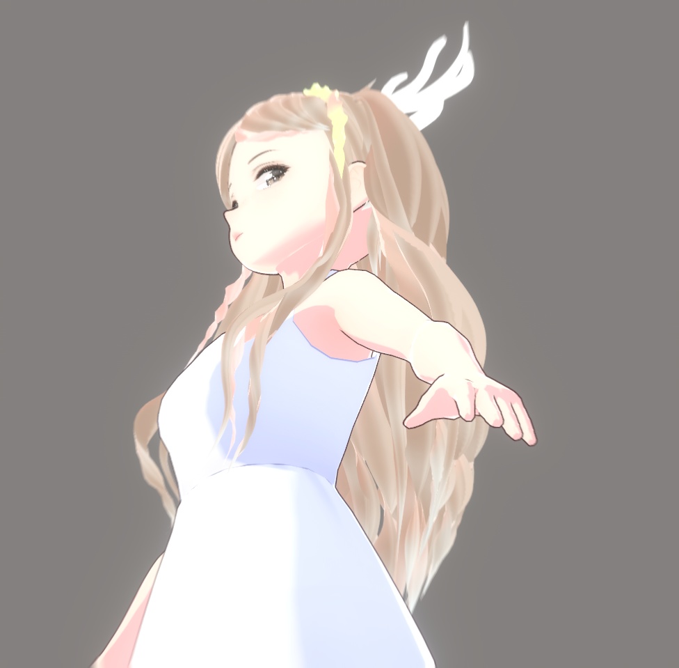 Reindeer theme long hair preset (textures and bones included) - VRoid