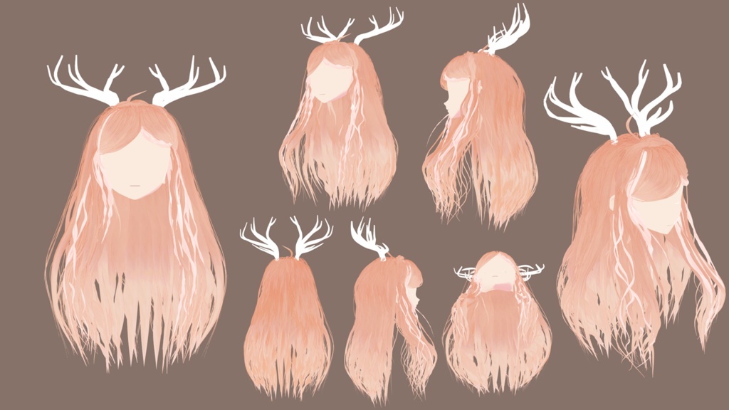 Reindeer theme REWORK preset (textures and bones included) - VRoid