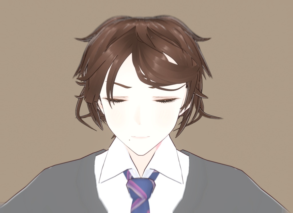 Sweet short hairstyle (textures and hair bounce setting included) - VRoid