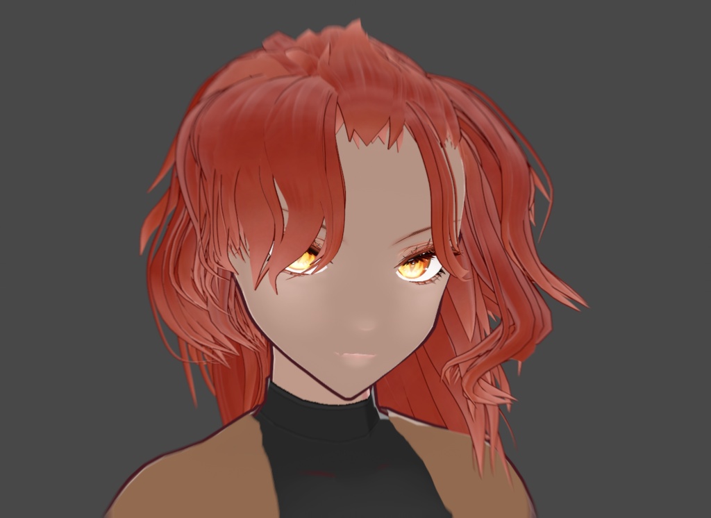 [Vroid] Wild hairstyle (+texture and hair bounce setting)