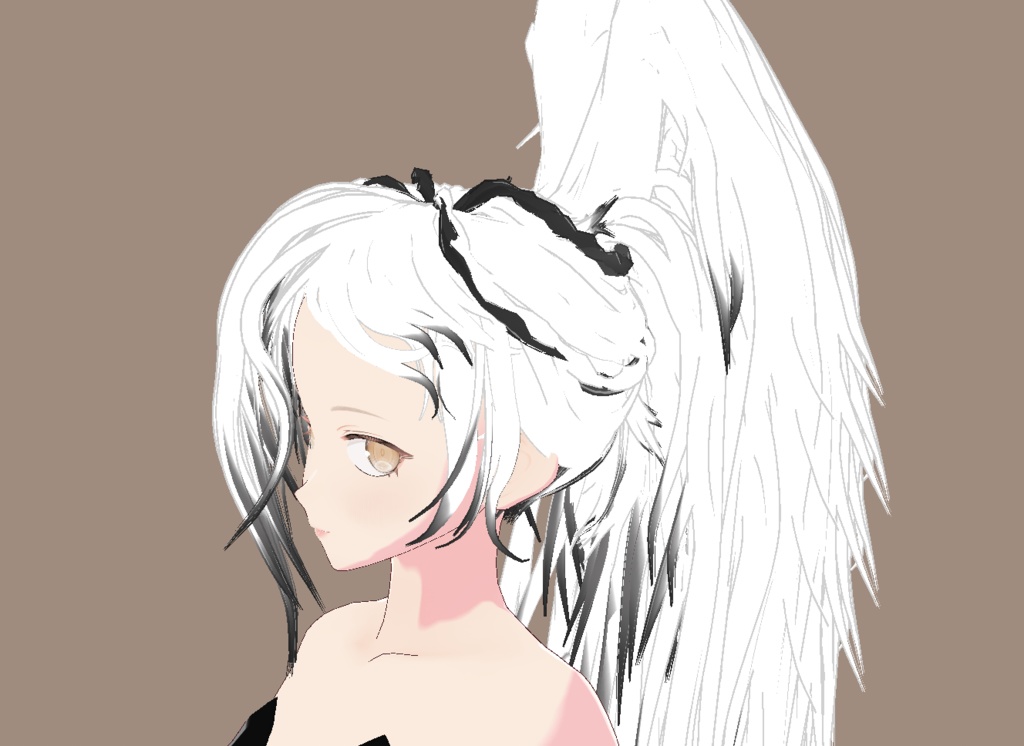 [VRoid] Swan hairstyle preset
