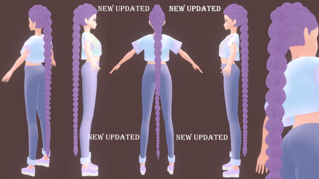 [VRoid] NEW Rumi Hairstyle Preset