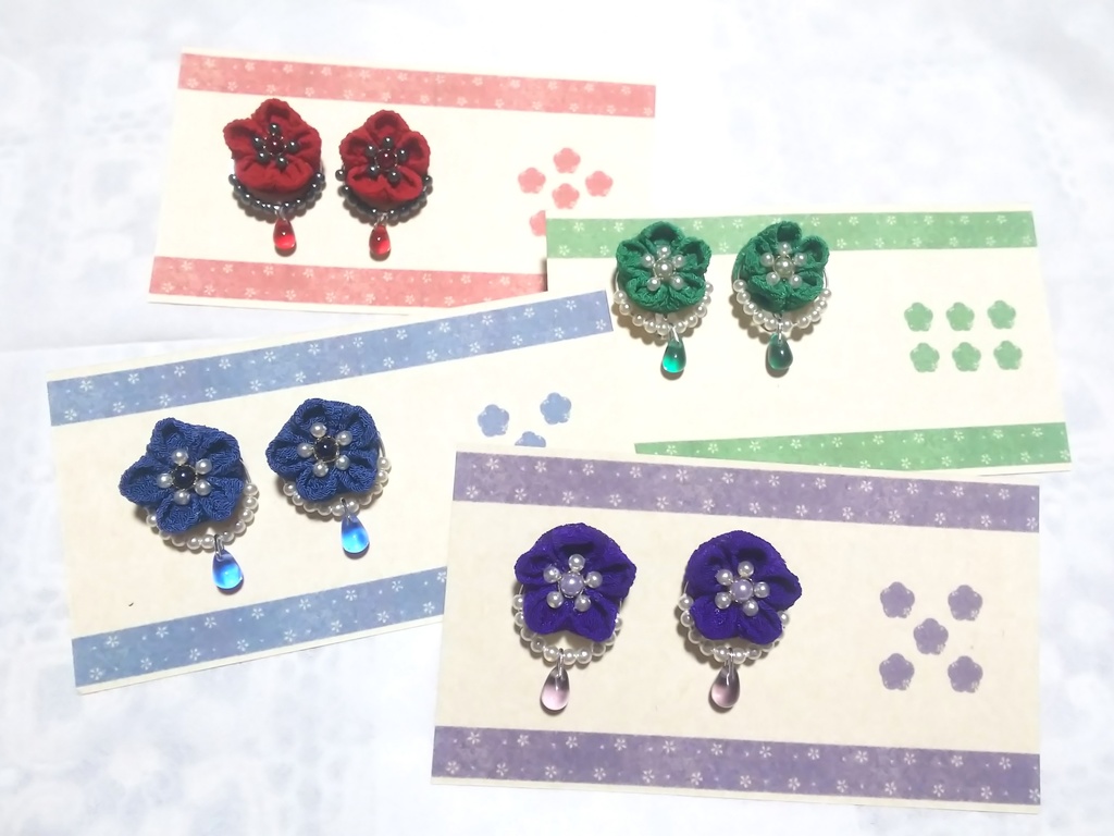 忍たま*つまみ細工イヤリング・ピアス