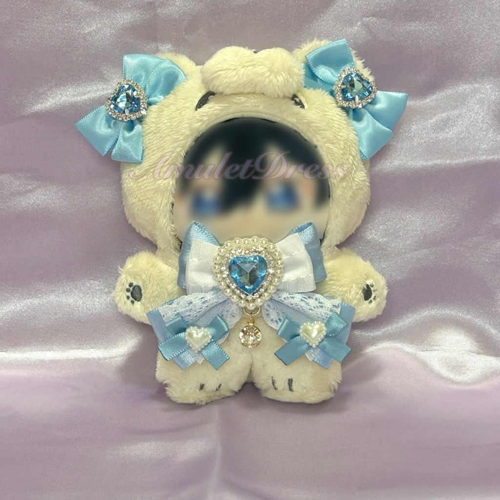 【いつぬい】リボン3点セット(水色)