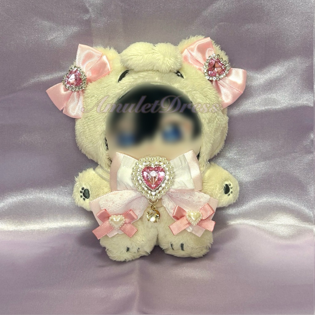 【いつぬい】リボン3点セット(ピンク)