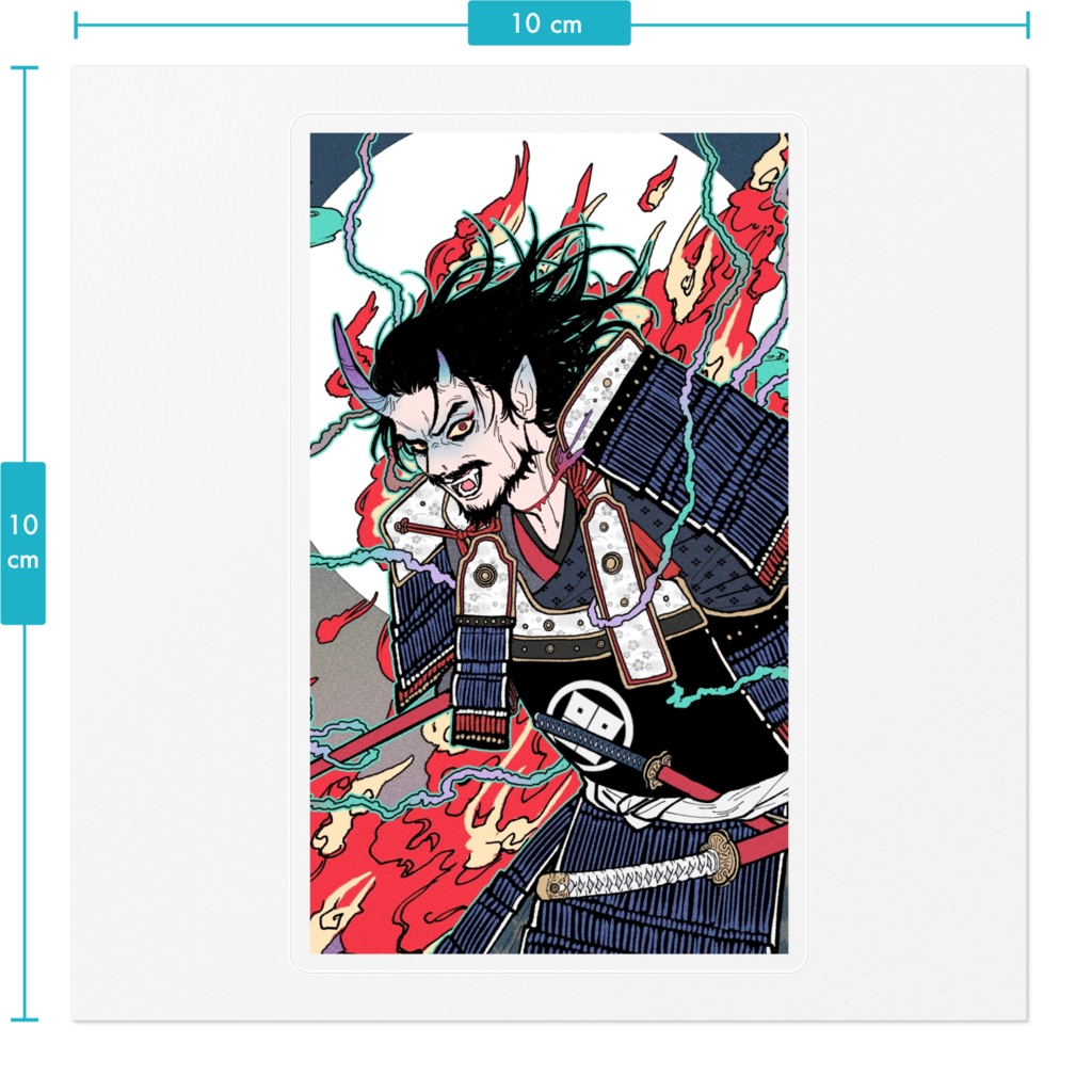 禁門の鬼ステッカー