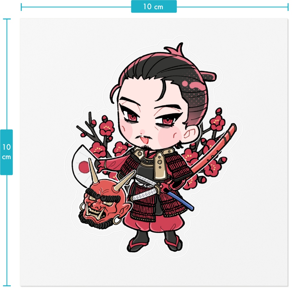 来島又兵衛クリアステッカー