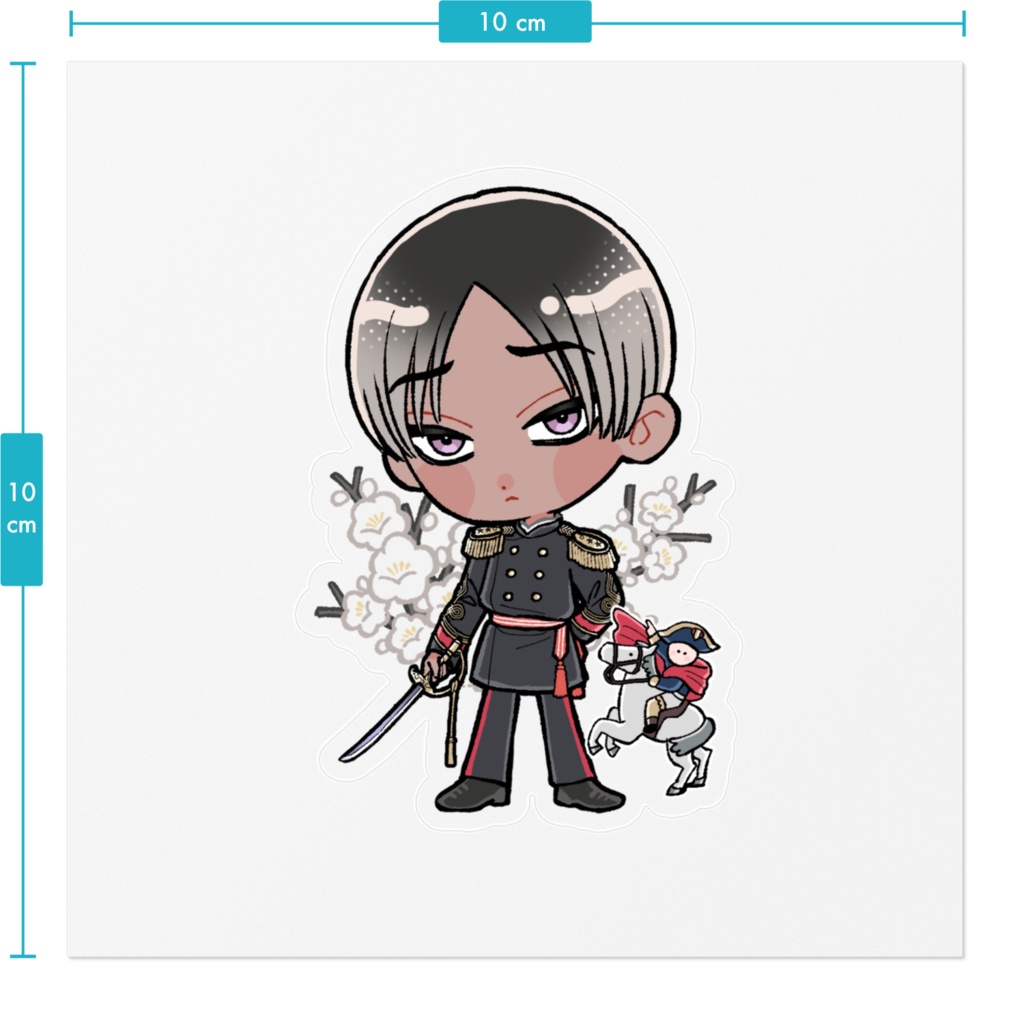 山田市之允クリアステッカー