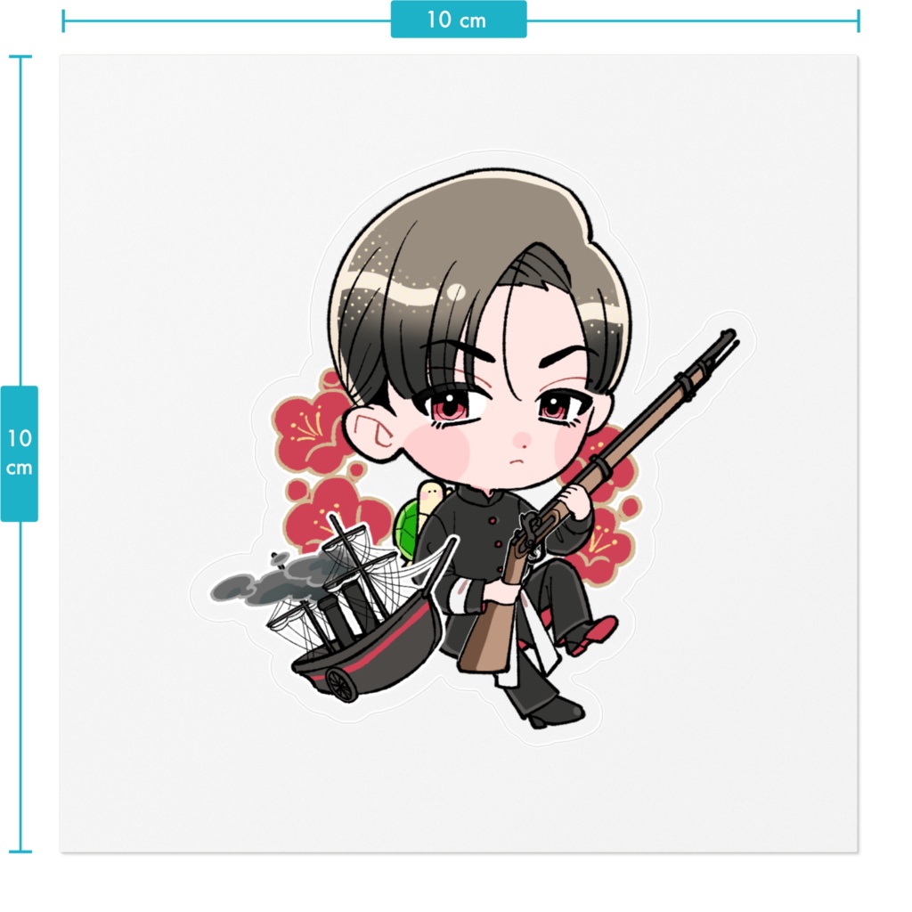 森清蔵クリアステッカー