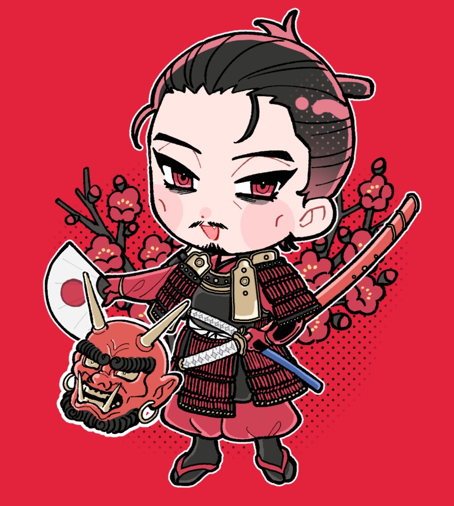 来島又兵衛ミニ缶バッジ