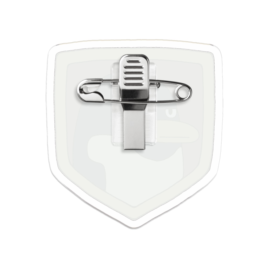 くそぺんエンブレム【アクリルバッジ(赤)】