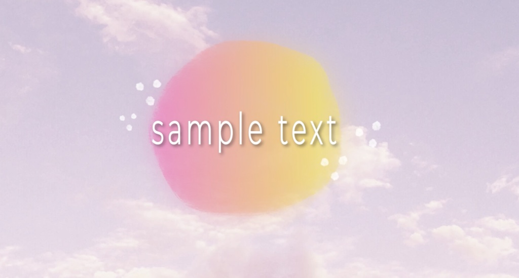 【.mogrt素材】水彩風タイトルセット