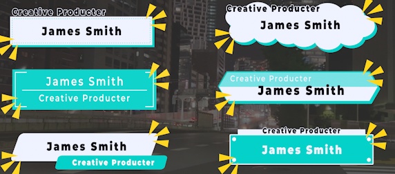 【Prテンプレ】ネームテロップにも!見出しボックス(.mogrt)