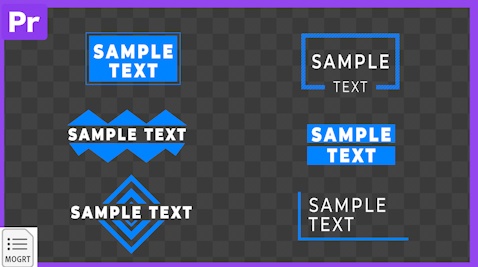 【Prテンプレ】使いやすい!シンプルなタイトルローワーサード素材(.mogrt)