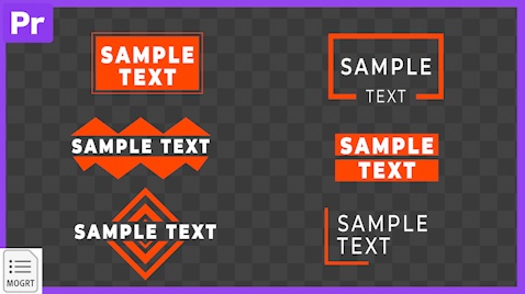 【Prテンプレ】使いやすい!シンプルなタイトルローワーサード素材(.mogrt)